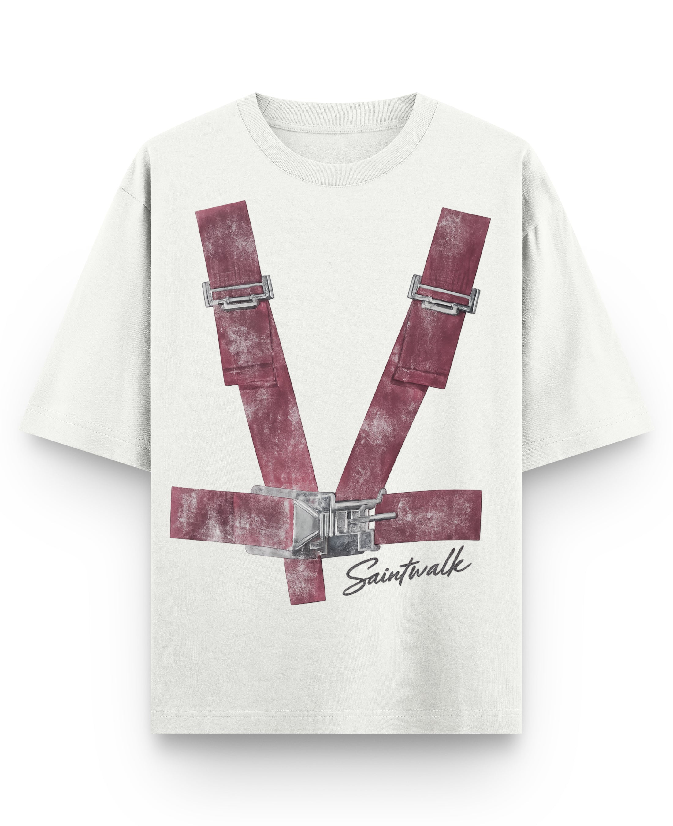 Off White Oversized T-shirt Front Design