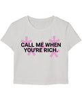 White Baby Tee Front Design