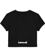 Black Baby Tee Back Design