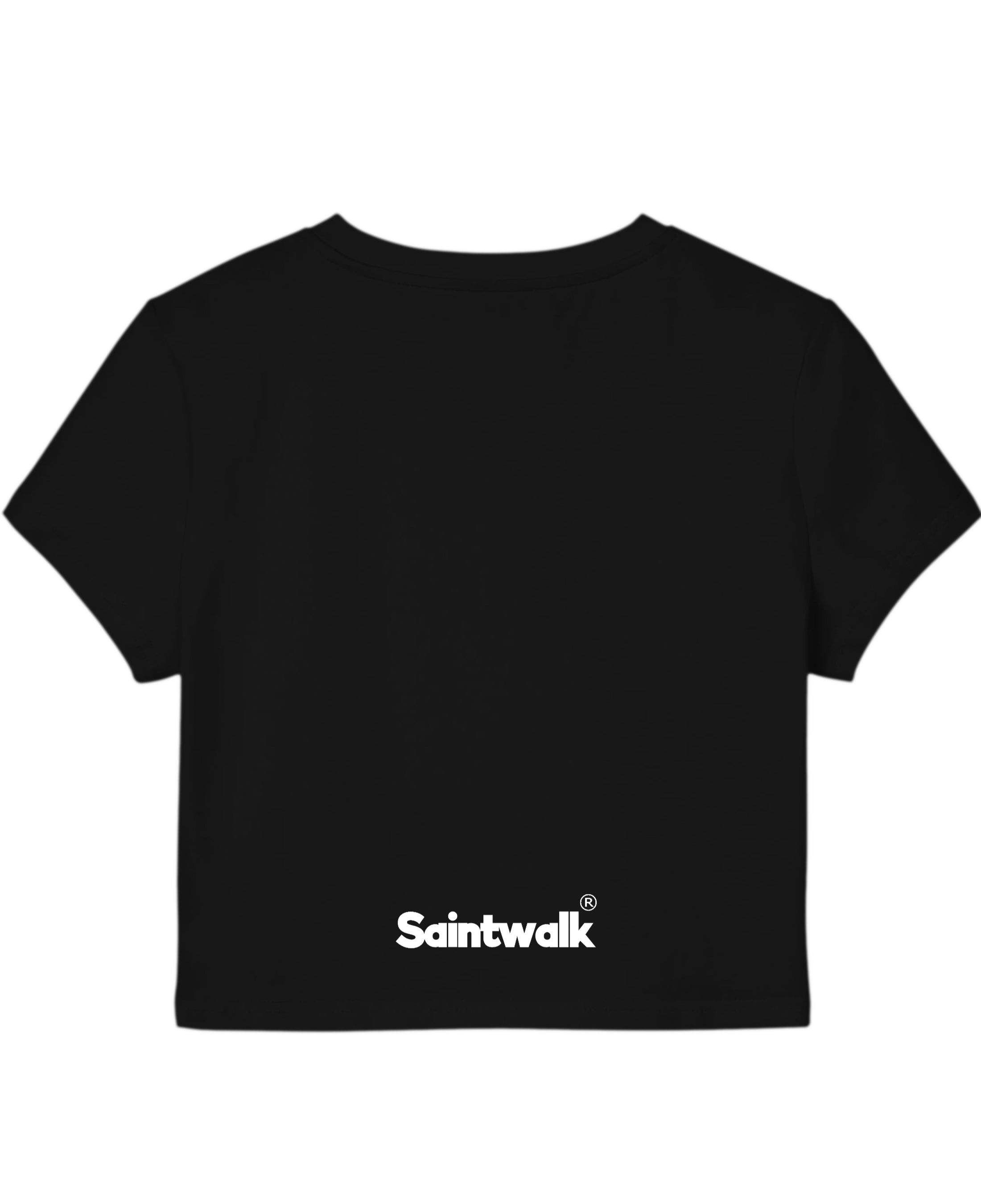 Black Baby Tee Back Design