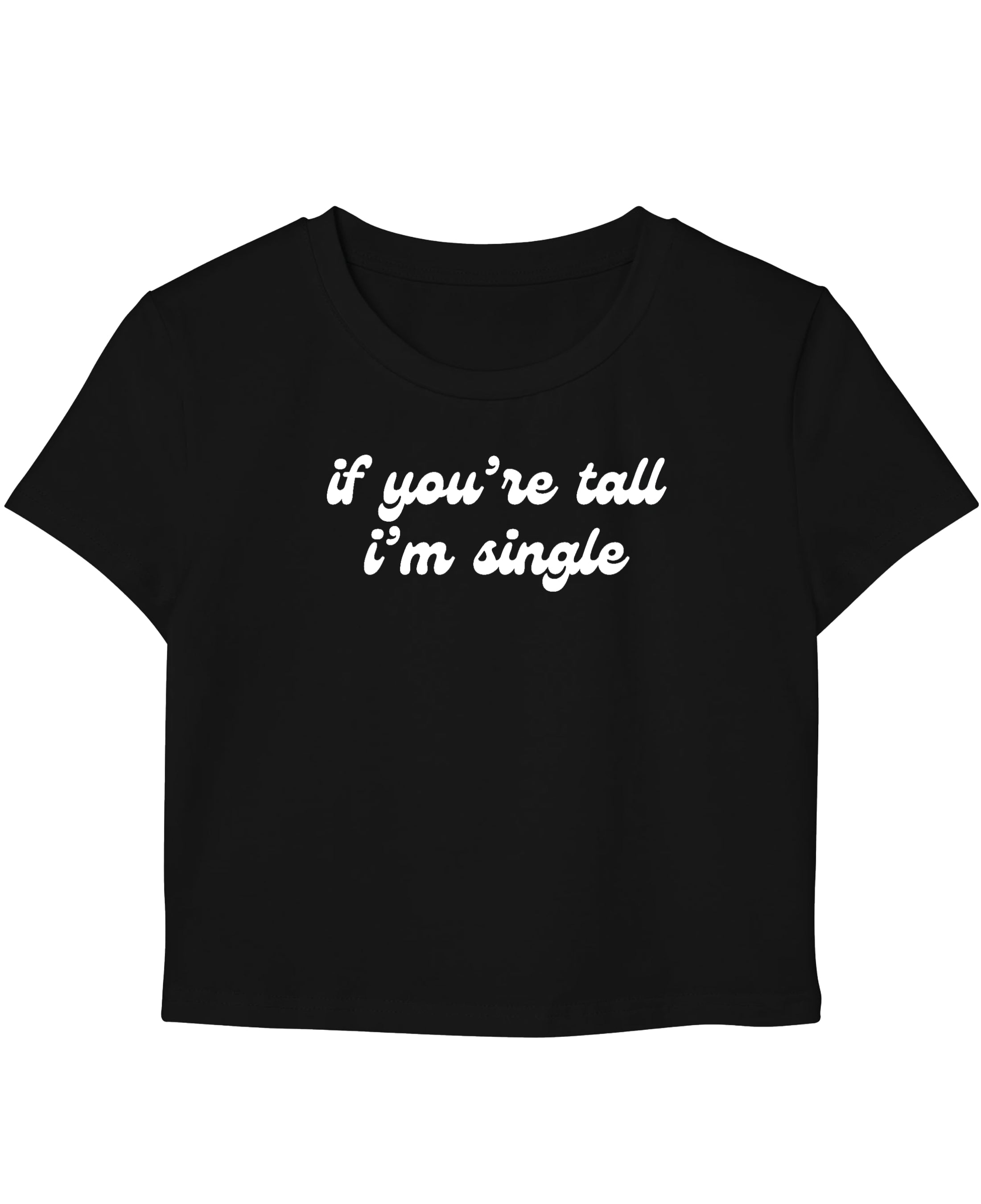 Black Baby Tee Front Design