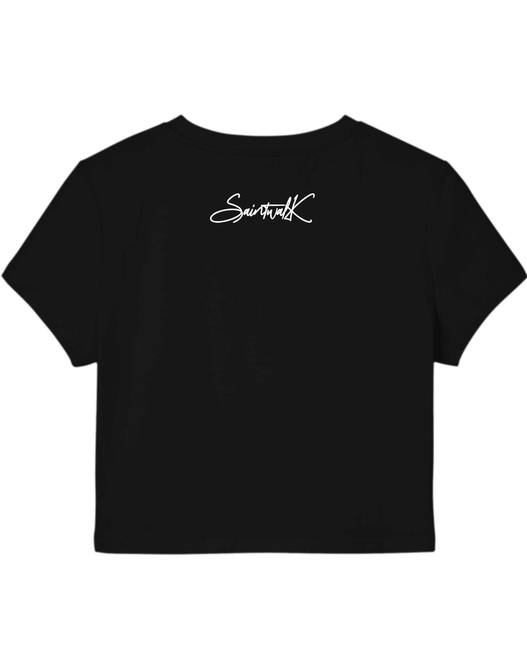 Black Baby Tee Back Design
