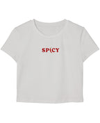 White Baby Tee Front Design