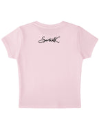 Baby Pink Baby Tee Back Design