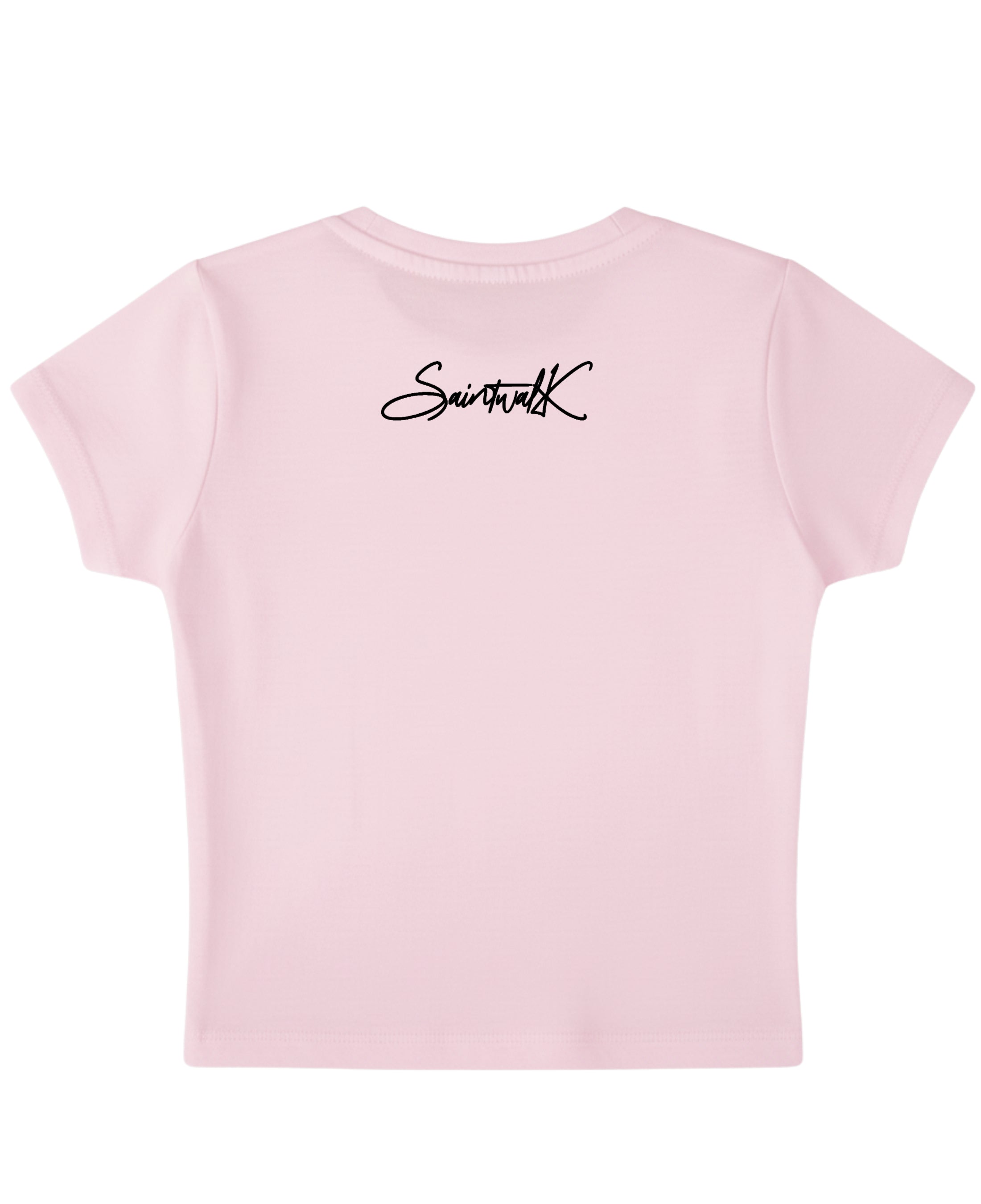 Baby Pink Baby Tee Back Design