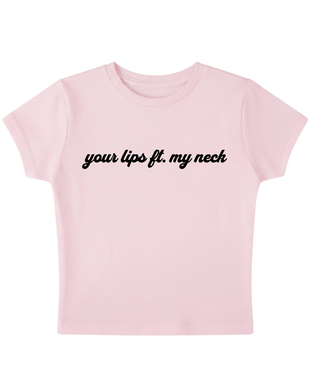 Baby Pink Baby Tee Front Design