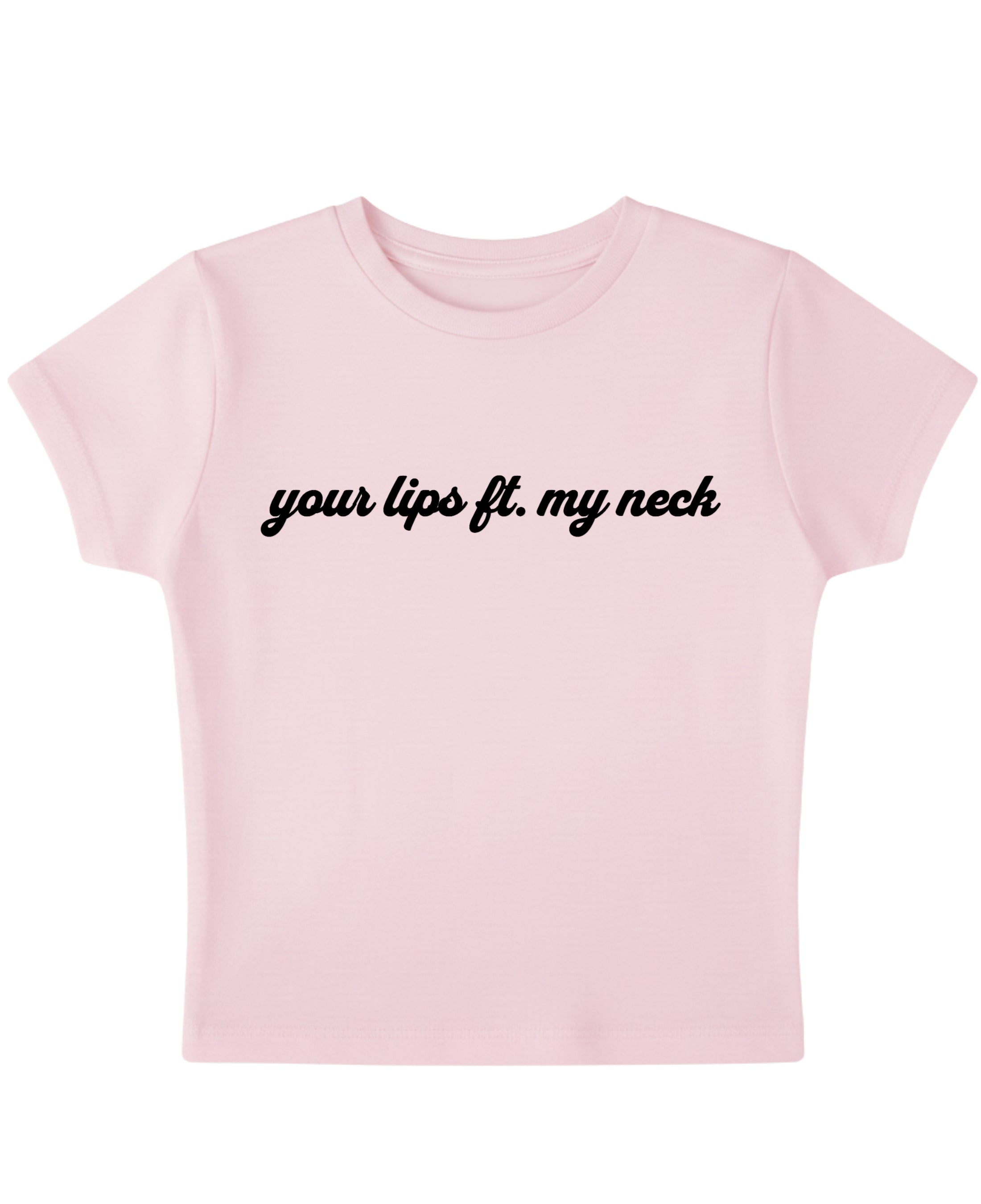 Baby Pink Baby Tee Front Design